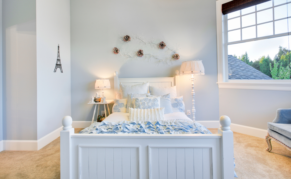 Updating a Child's Bedroom with Lighting 2 updating a child's bedroom - floor lamp, table lamp and wall lamps in use